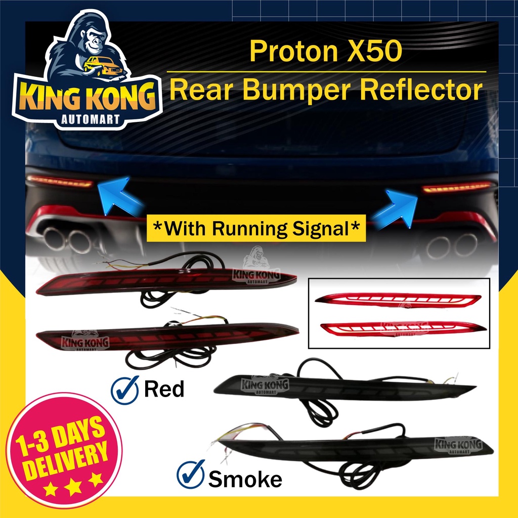 Proton X Rear Bumper Reflector Lamp Led With Sequential Signal Mode