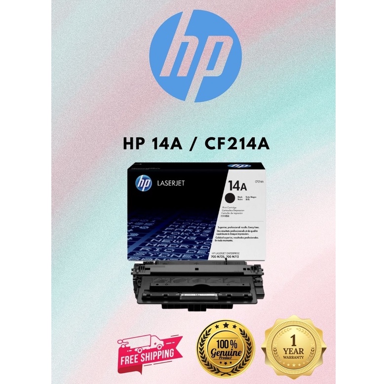 HP 14A CF214A BLACK ORIGINAL LASERJET TONER CARTRIDGE Shopee Malaysia