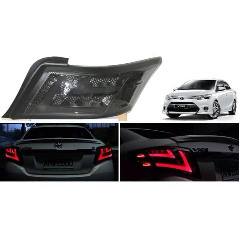 Toyota Vios 2014 Uranus Taiwan Led Light Bar Tail Lamp Smoke