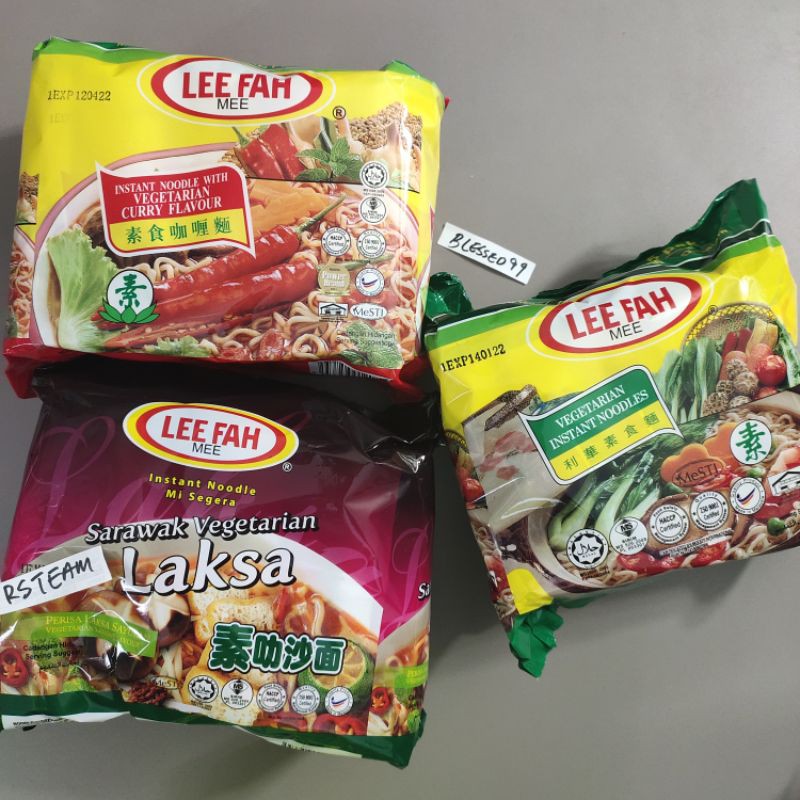 Lee Fah Mee Vegetarian Curry Laksa Soup Sarawak Vermicelli STOK READY