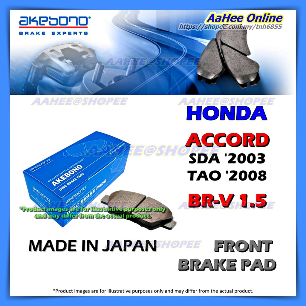 Akebono Japan Brake Pad Front Honda Accord Sda Tao Cm Cp