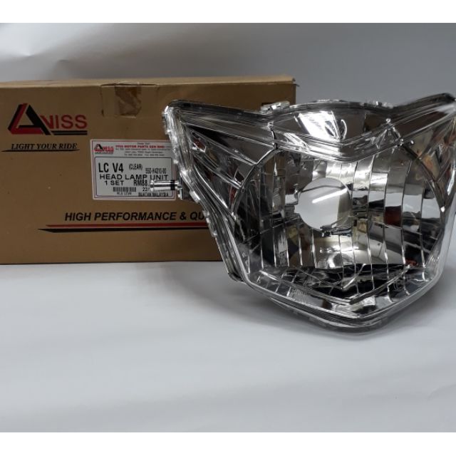 Yamaha Lc V V V Head Lamp Lampu Depan Clear Tinted Shopee