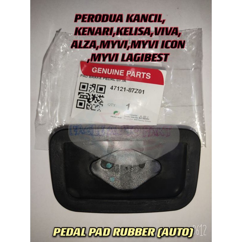 ORIGINAL BRAKE PEDAL RUBBER PERODUA MYVI VIVA ALZA KENARI KELISA AXIA