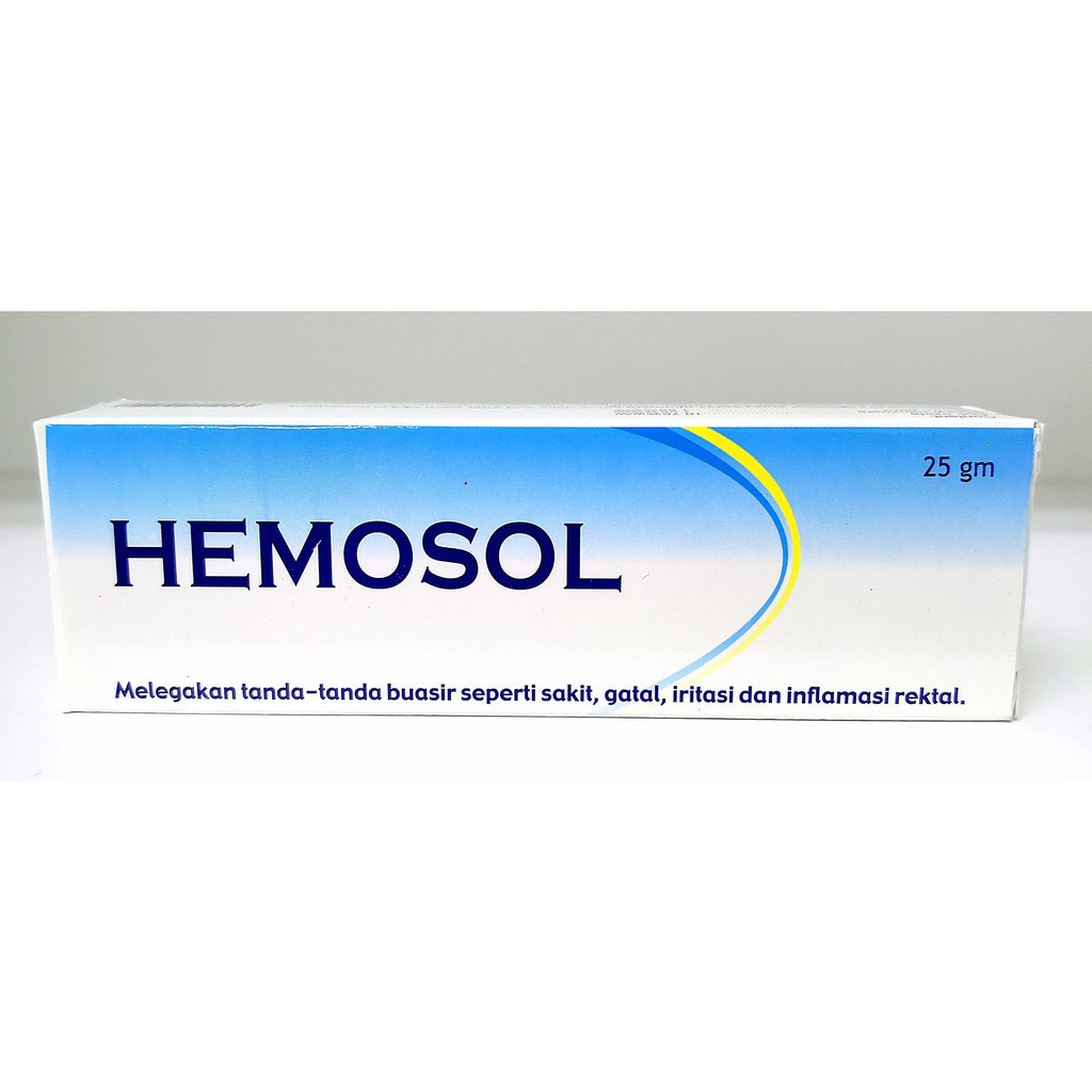 HEMOSOL OINTMENT 25G HEMORRHOIDS RELIEF UBAT SAPU BUASIR EXP 11 2026