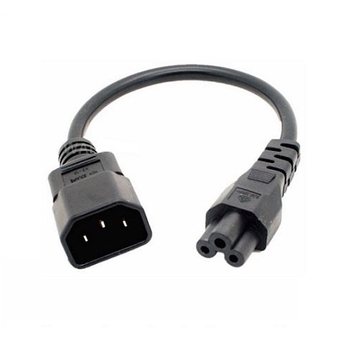 Iec C To C Cloverleaf Pin Plug Pc Ac Power Short Adapter Cable