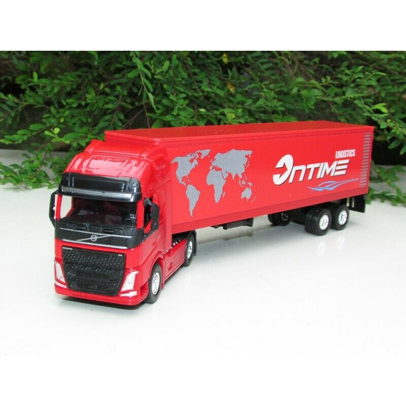 Welly 1 64 VOLVO FH 500 4x2 Container Truck Trailer Red Tugas Berat