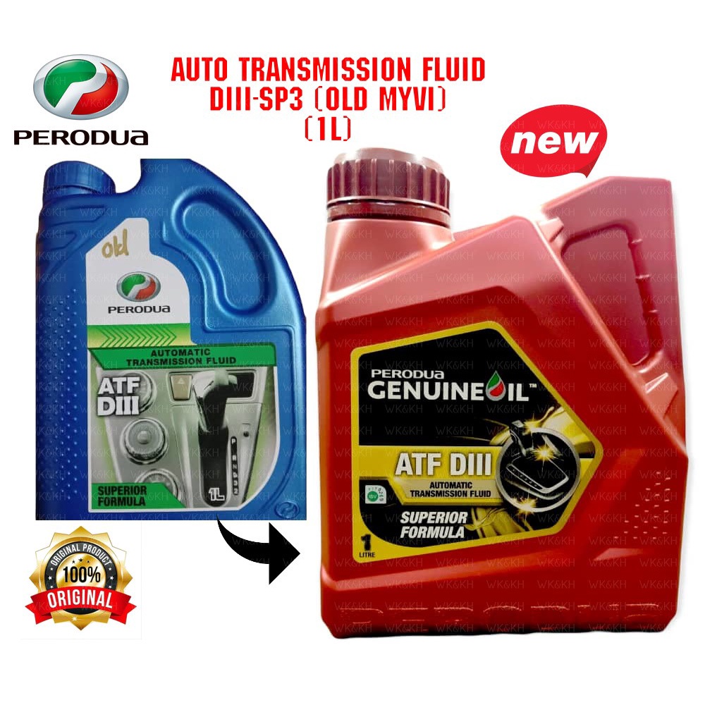 Perodua Auto Gear Oil Atf Diii Sp Green L Old Myvi Shopee Malaysia