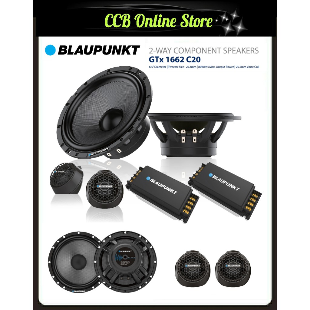 Blaupunkt Gtx C Way Component Set Speaker W Rms