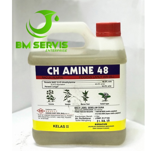 Herbicide Racun Rumpai Ch Amine 48 4L Shopee Malaysia