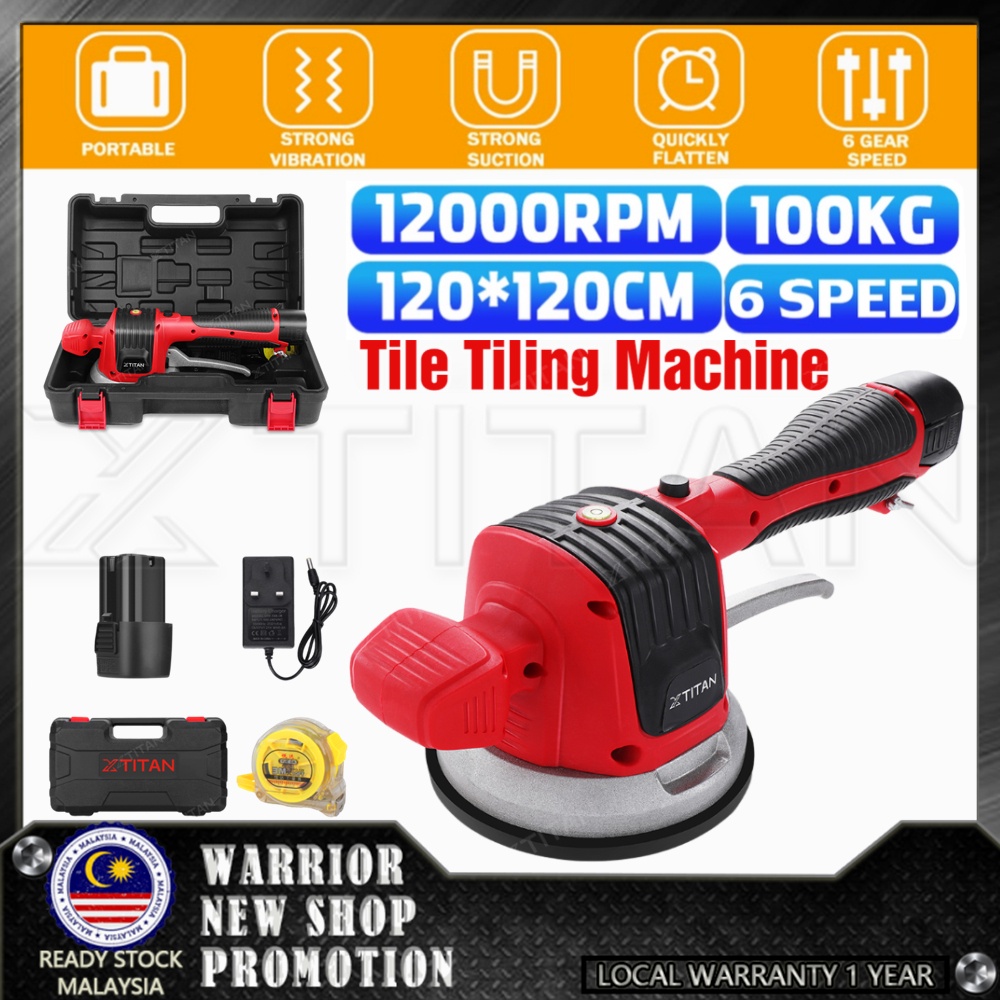 Xtitan W Kg Cordless Tile Tiling Machine Tile Vibrator Level