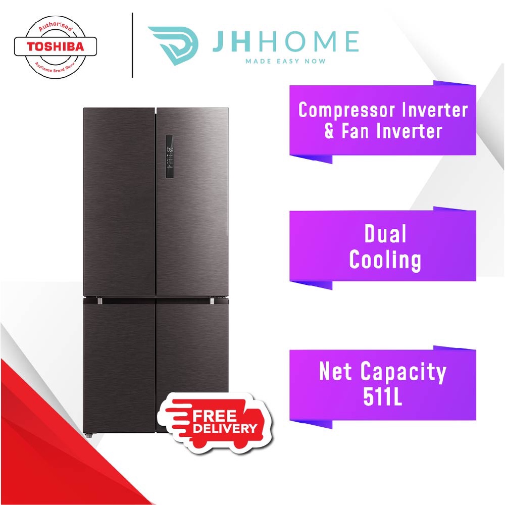 Toshiba L Multi Door Dual Inverter Refrigerator Gr Rf We Pmy