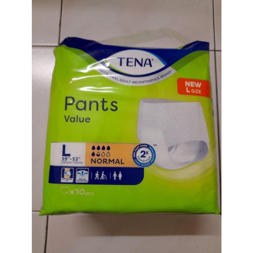 Tena Pants Value L Adult Diaper Diapers Bag X Pcs Shopee