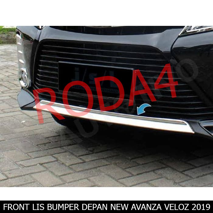 New Avanza Veloz 2019 Chrome Car Front Lis Bumper Shopee Malaysia