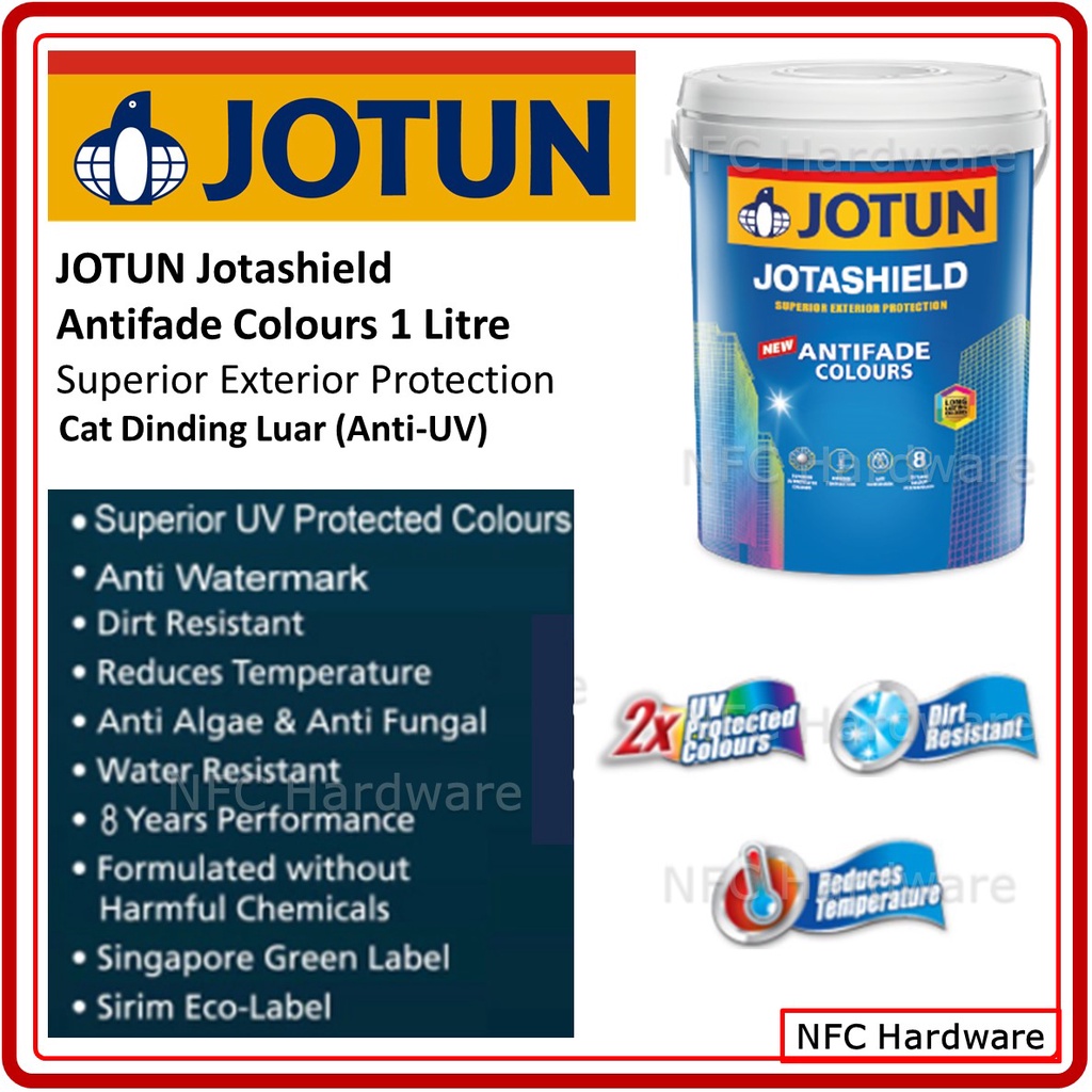 Jotun Jotashield Antifade Colours Litre Superior Exterior Protection