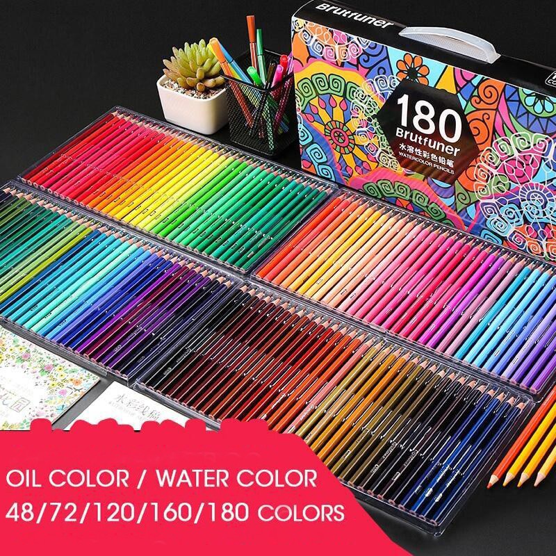 48 72 120 160 180 Brutfuner Oil Color Pencils Color Pencil Set