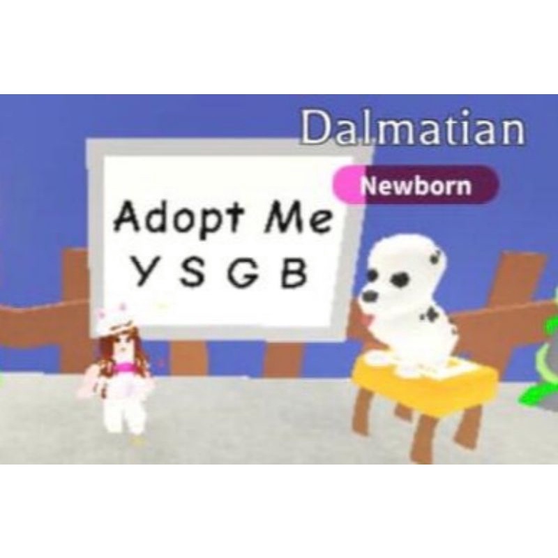 Dalmatian Pet Adopt Me Roblox Fr Nfr Shopee Malaysia