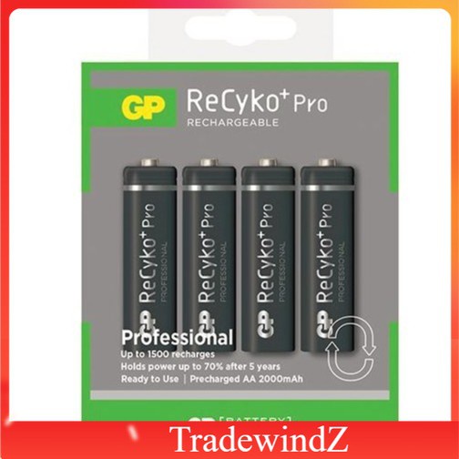 Gp Recyko Pro Rechargeable Battery Aa V Nimh Mah Professional