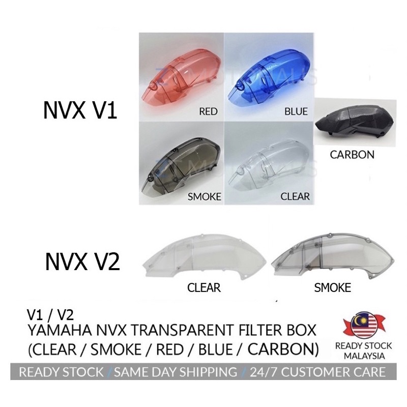 Yamaha Nvx Nvx V Nvx V Transparent Air Filter Box Kotak Filter