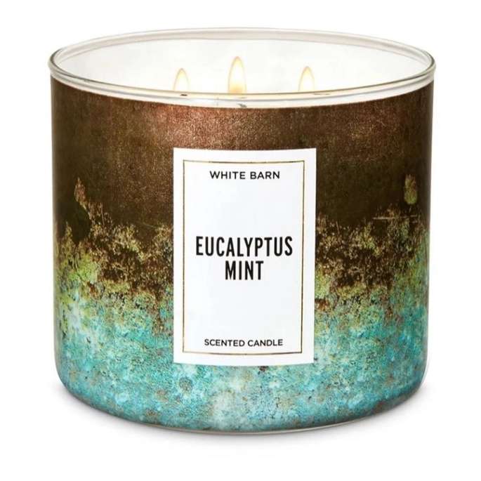 Eucalyptus Mint Wick Candle Bbw Original Prelove Baru Bakar X