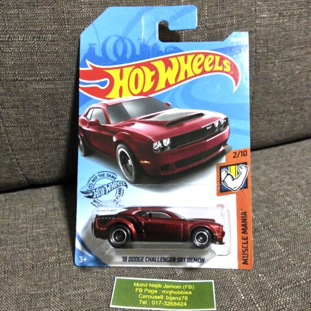 Hot Wheels Dodge Challenger SRT Demon STH Shopee Malaysia