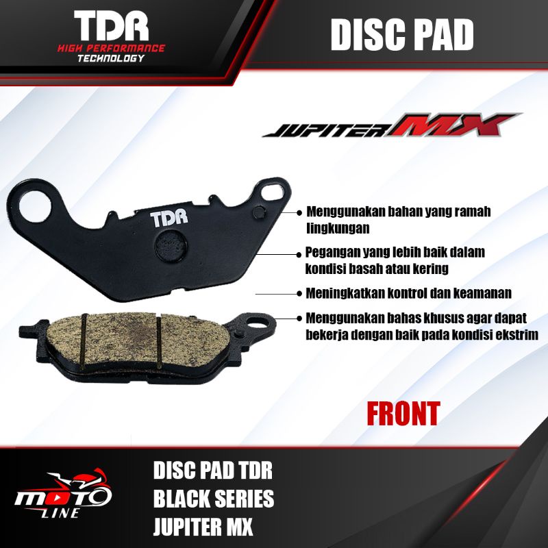 Discpad Tdr Jupiter Mx Black Series Front Shopee Malaysia