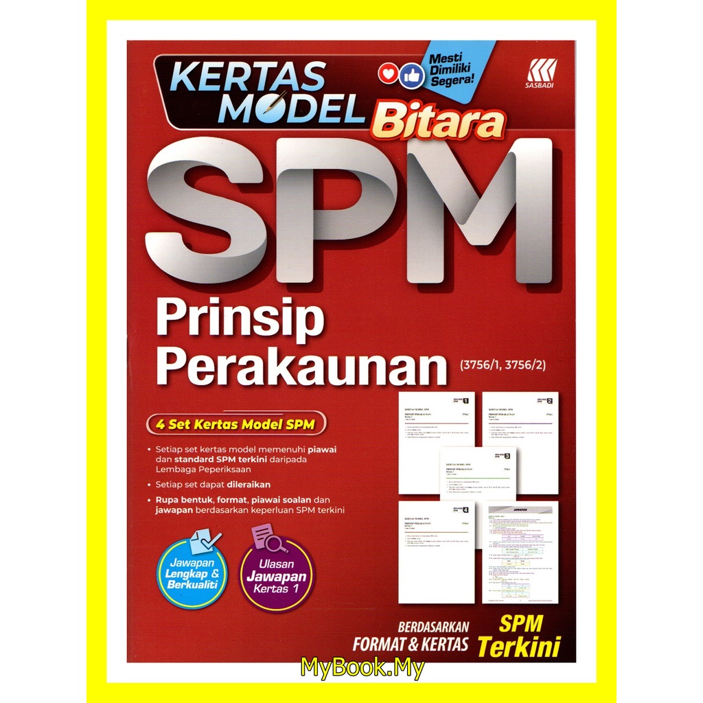 Myb Buku Latihan Kertas Model Spm Prinsip Perakaunan Kertas