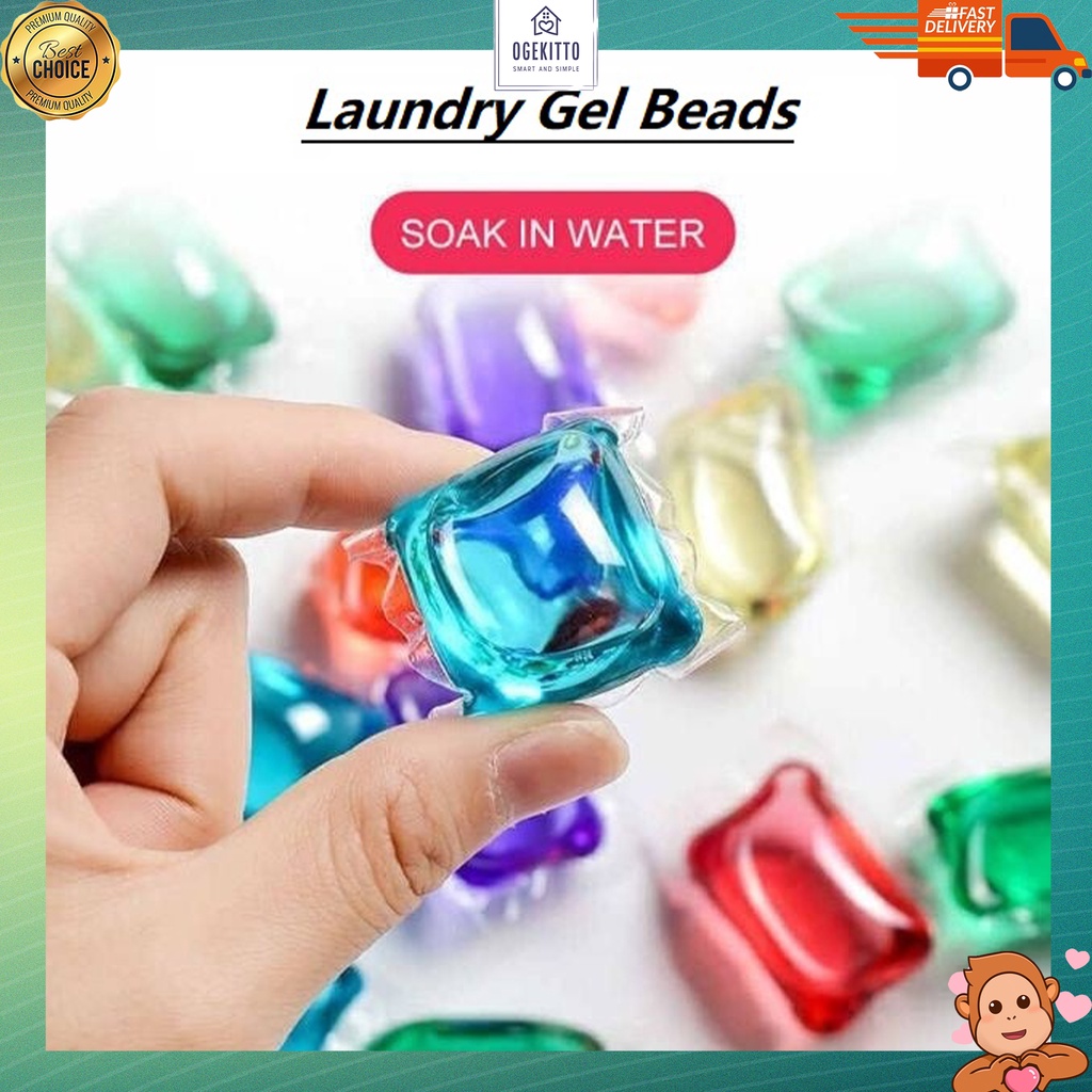 Pcs Laundry Gel Beads Magic Washing Cleaner Lasting Fragrance