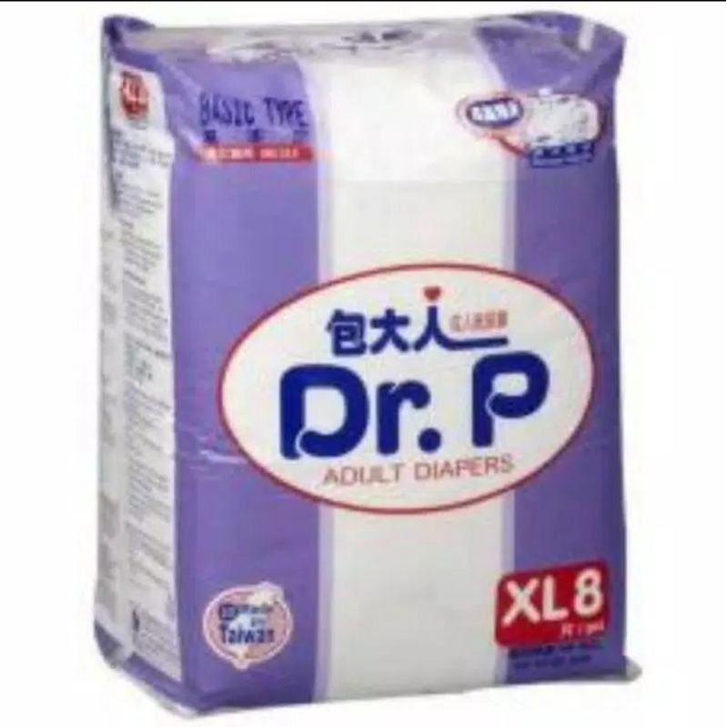 Dr P Adult Diapers Basic Type XL8 Shopee Malaysia