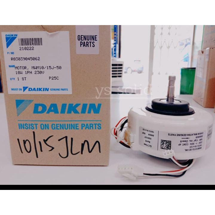 Fan Motor Indoor Daikin Acson WM10 15JLM R03039045062 Shopee Malaysia