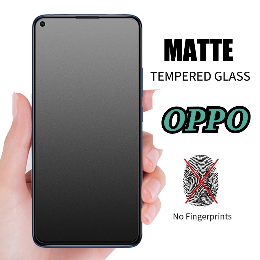 OPPO TEMPERED GLASS FULL MATTE A98 A58 A77S A79 A16 A3S A5S A12 A38 A53