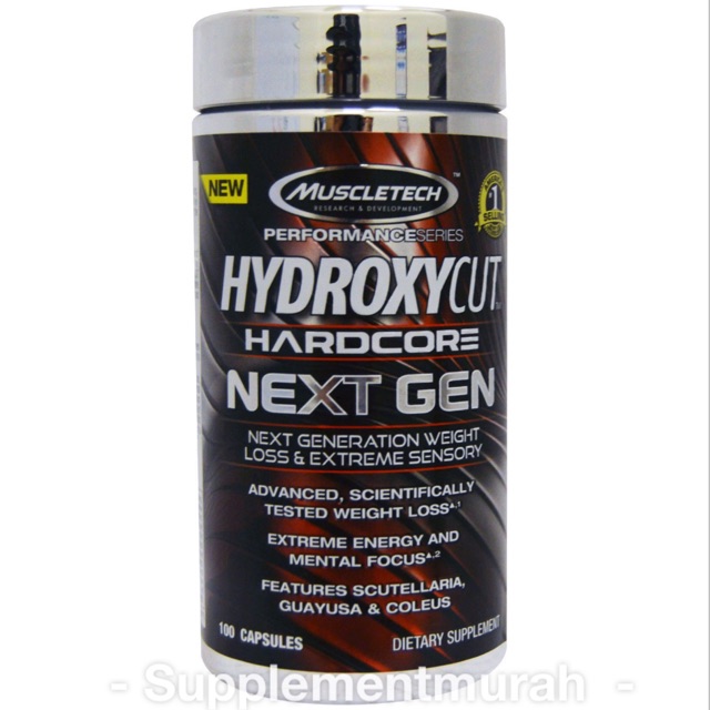 Muscletech Hydroxycut Hardcore Next Gen 100cap Shopee Malaysia
