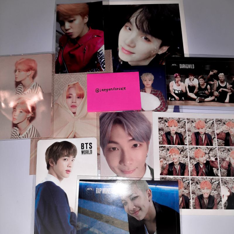 Bts Official Photocards Rm Jin Suga J Hope Jimin V Jungkook