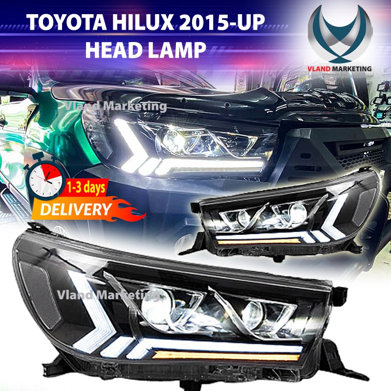 Vland Toyota Hilux Revo Double Projector Headlamp With