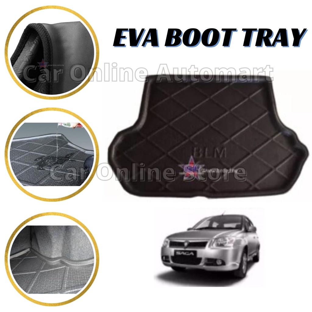 Proton Saga Blm Eva Copolymer Car Boot Tray Luggage Cargo Trunk Tray