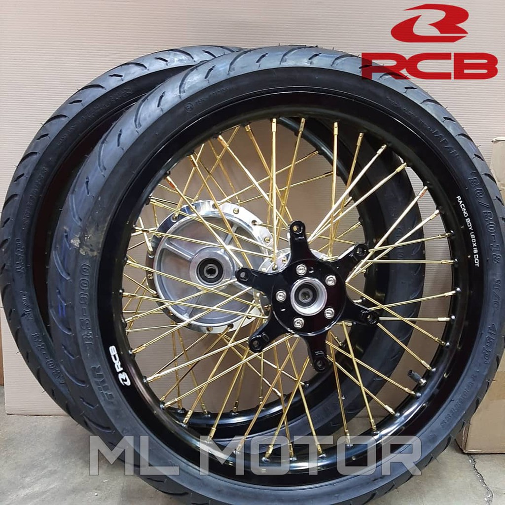 Rs Rsx Racing Boy Rcb X Black Lidi Spoke Rcb Hub Gantang