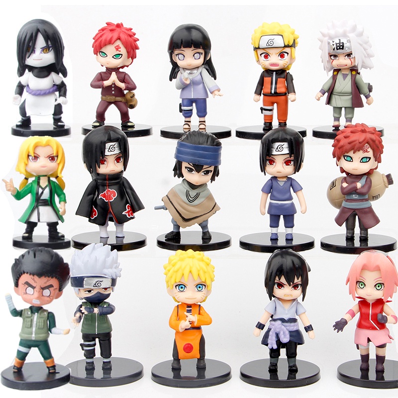 Pieces Naruto Sasuke Action Figures Sakura Itachi Kakashi Gaara