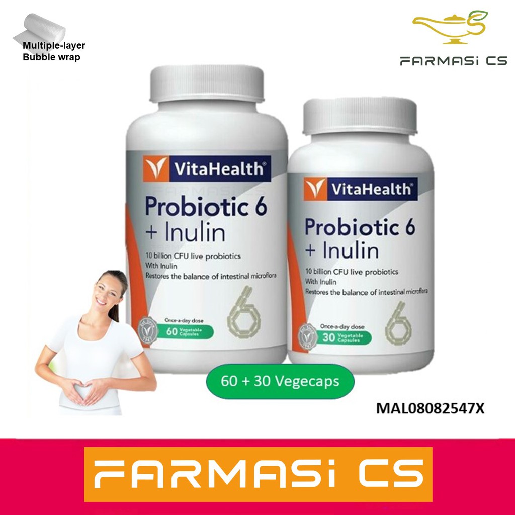 VitaHealth Probiotics Inulin 60 30 Capsules EXP 03 2024 Vita