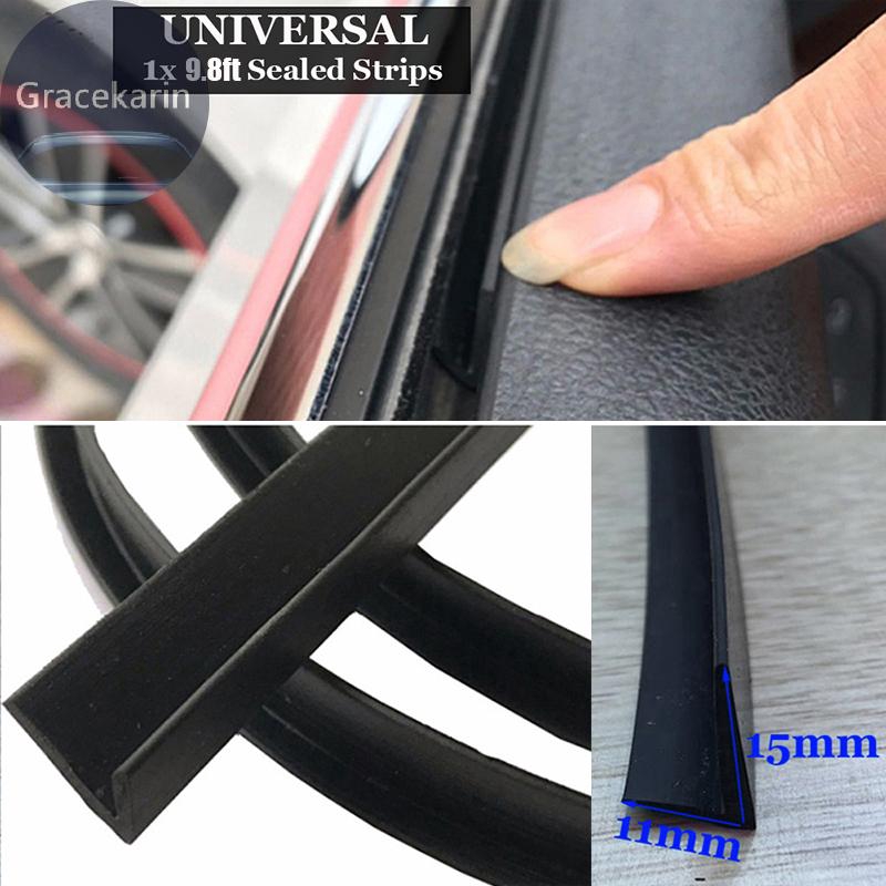 Meter Car Door Window Trim Edge Moulding Rubber Noise Weatherstrip