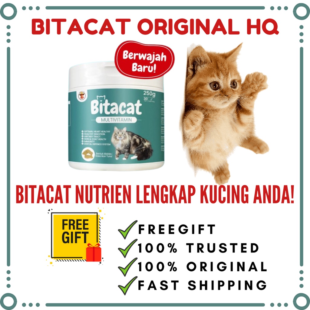 Freegift Ready Stock Bitacat Vitamin Kucing Bitacat Multivitamin