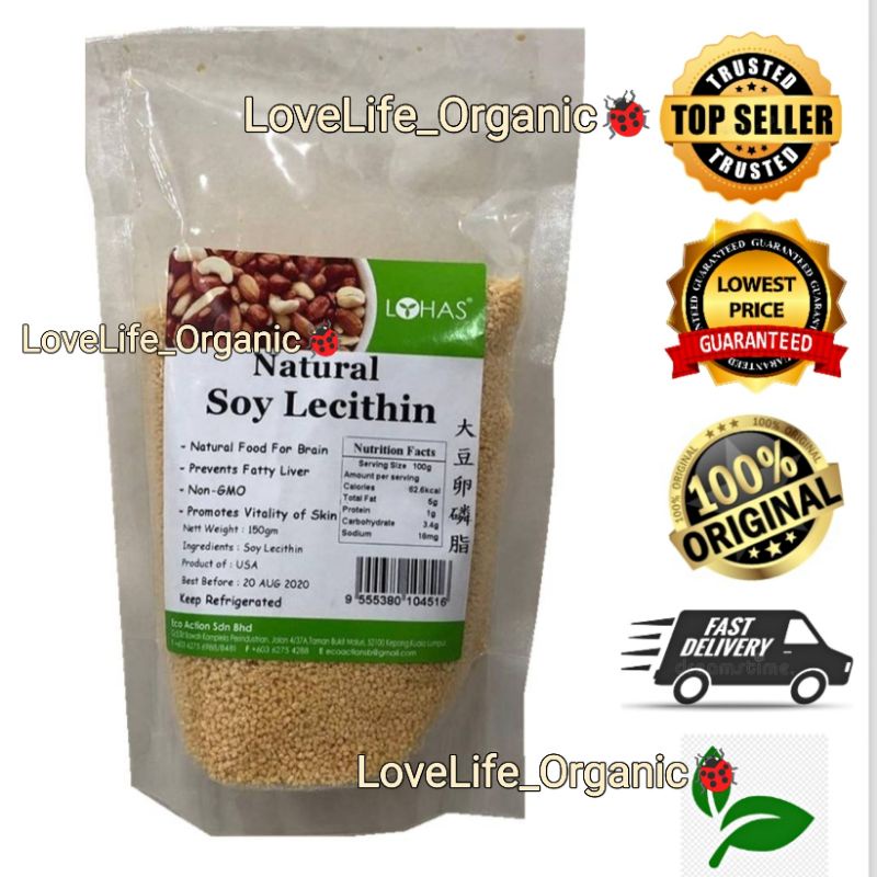 LOHAS NATURAL SOY LECITHIN 150G Exp 3 2025 Shopee Malaysia