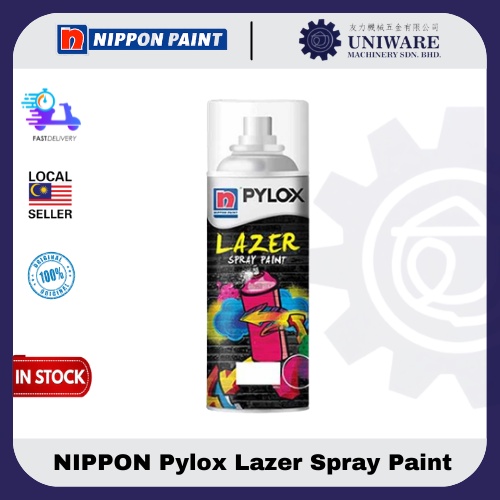 100 ORIGINAL NIPPON Pylox Lazer Spray Paint 400cc Multiple Colour