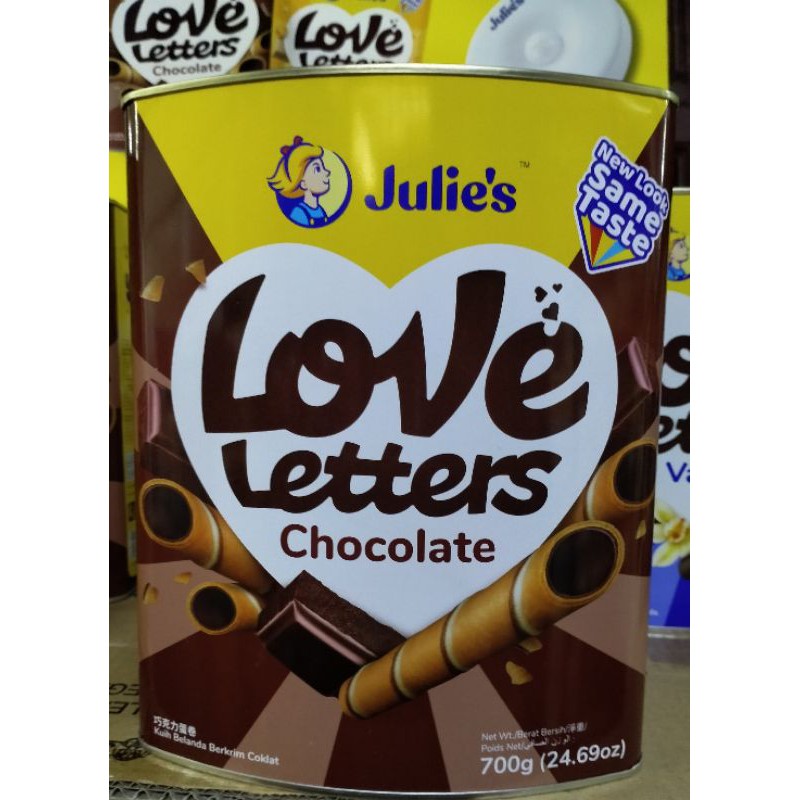 JULIE S LOVE LETTER CHOCOLATE CRUNCHY 1 TIN Shopee Malaysia