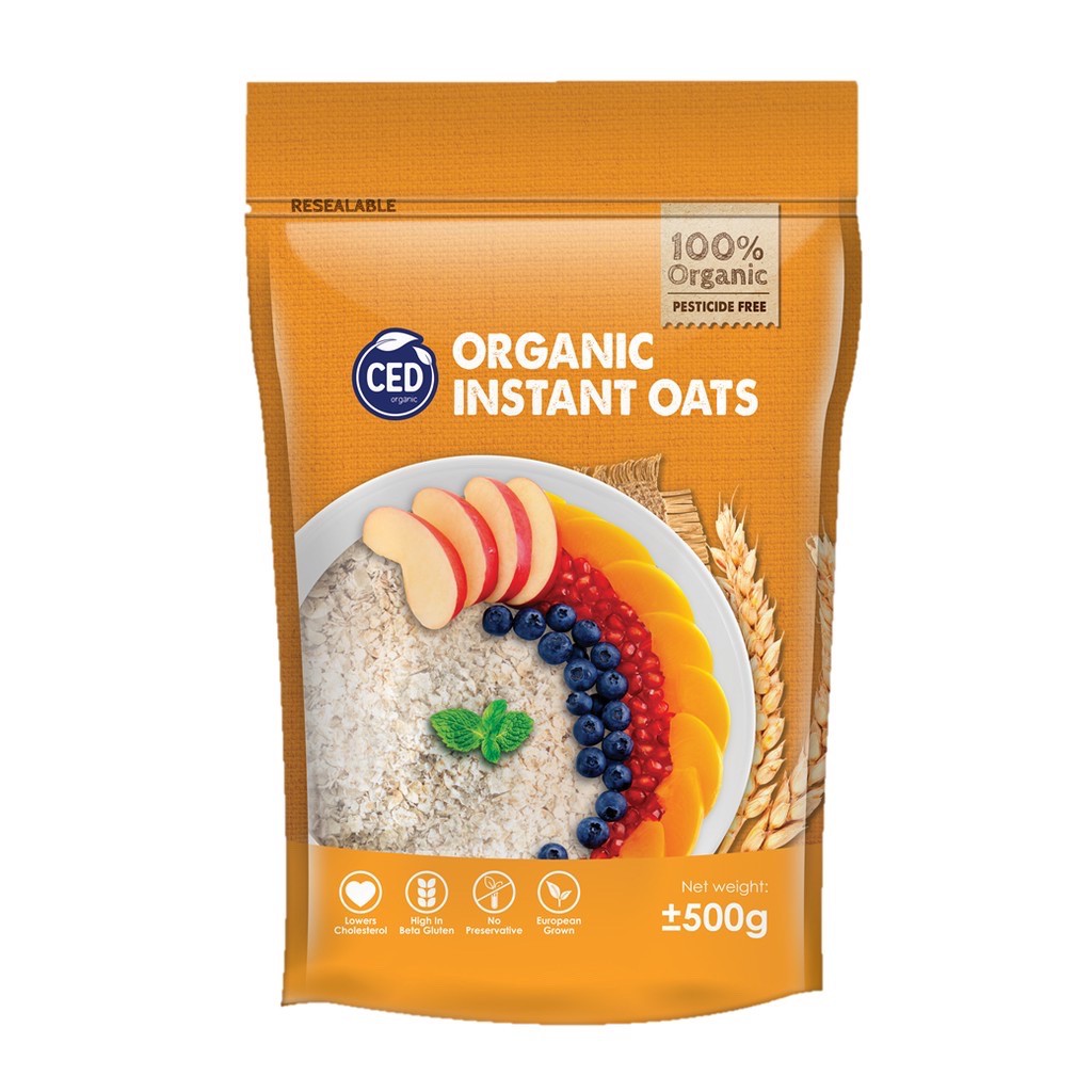 CED Organic Rolled Instant Oats 500 G Shopee Malaysia