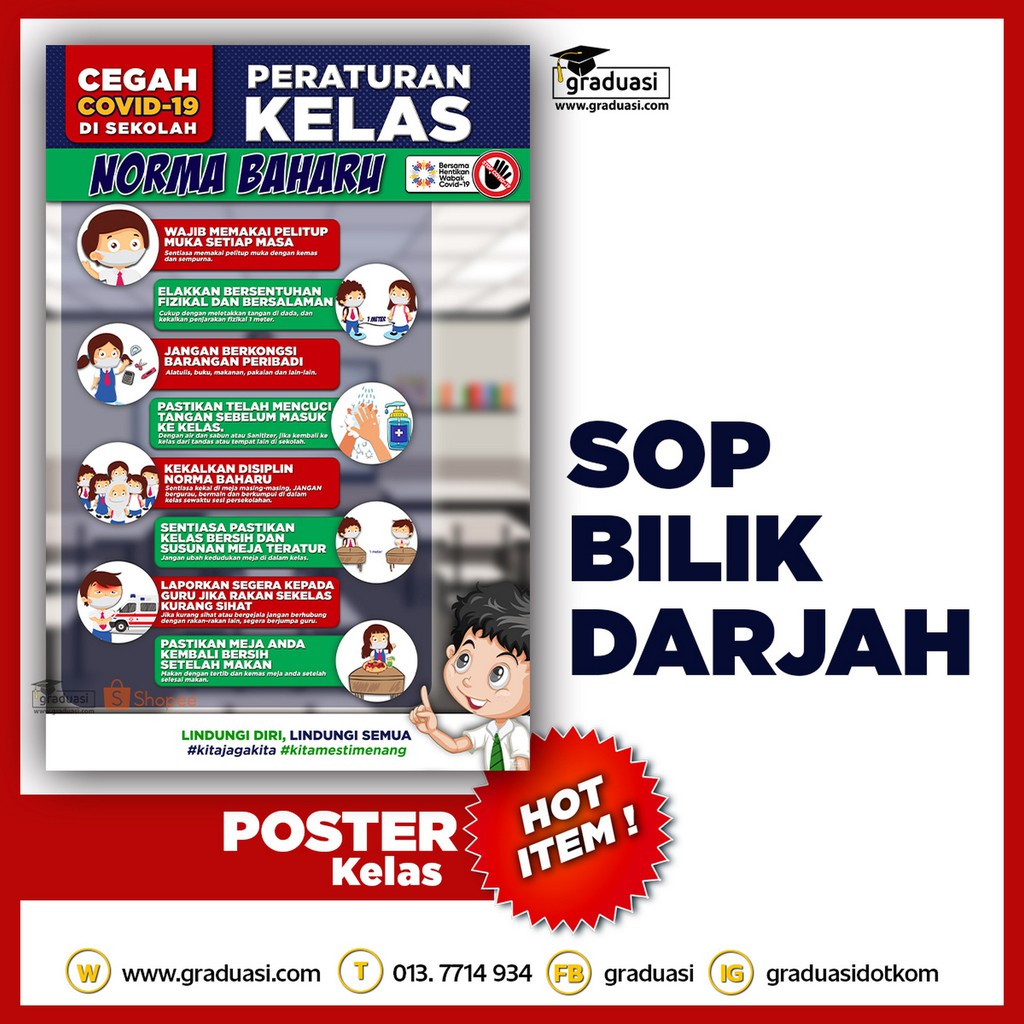 SOP Kelas Dan Bilik Darjah Norma Baharu Sekolah SOP Sekolah Pstr