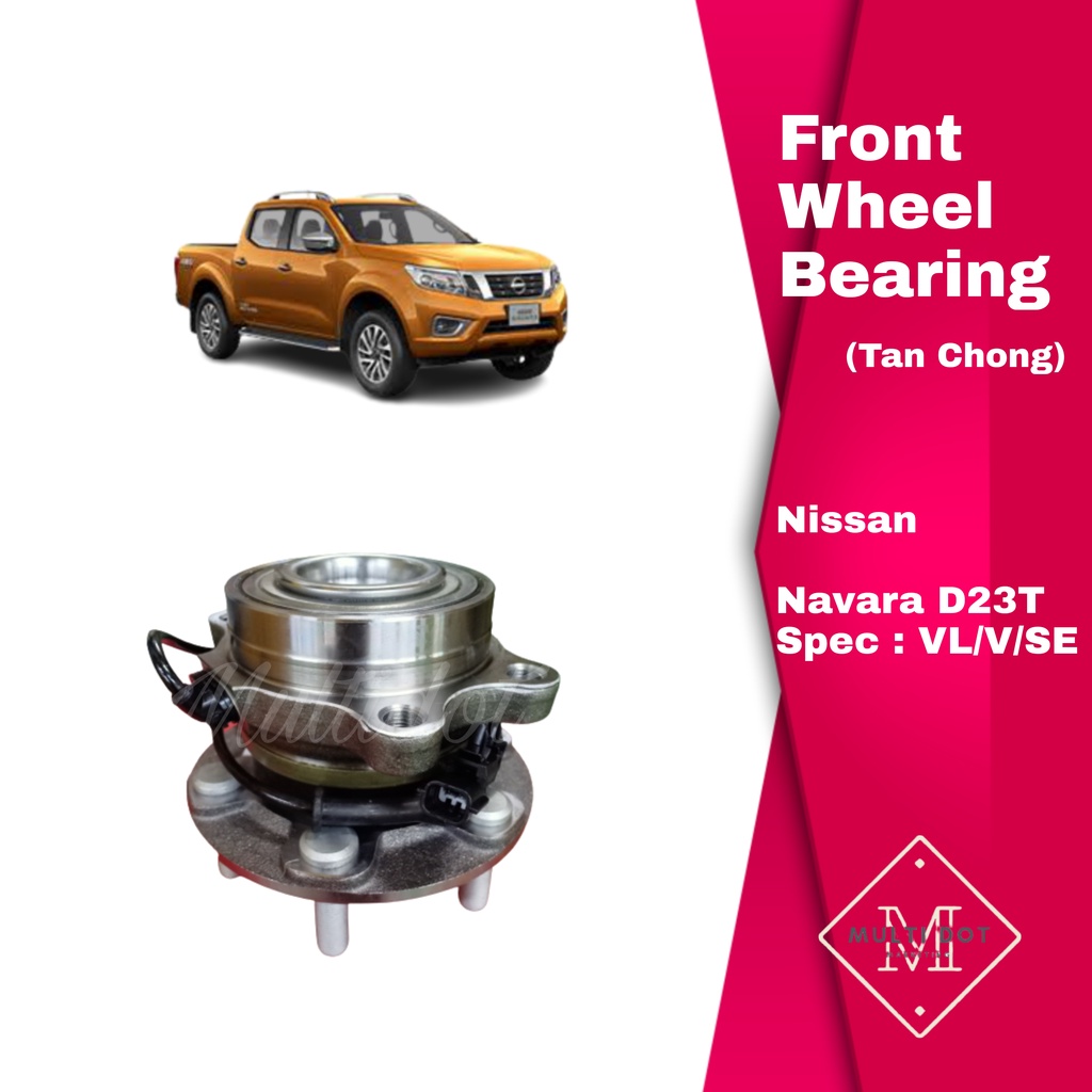 Nissan Front Wheel Bearing With Hub Tan Chong AUTOPLUS Navara