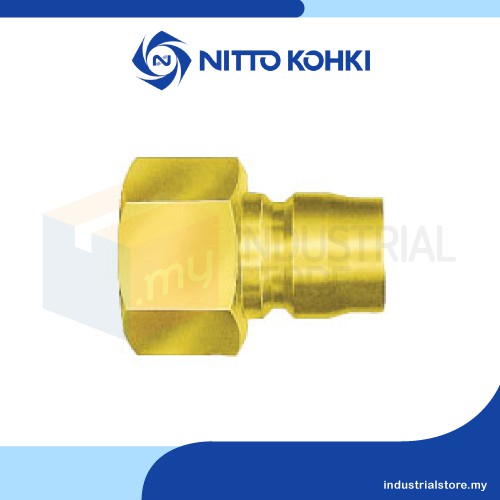 Nitto Kohki TSP Brass Coupler Plug Female Thread Straight Through