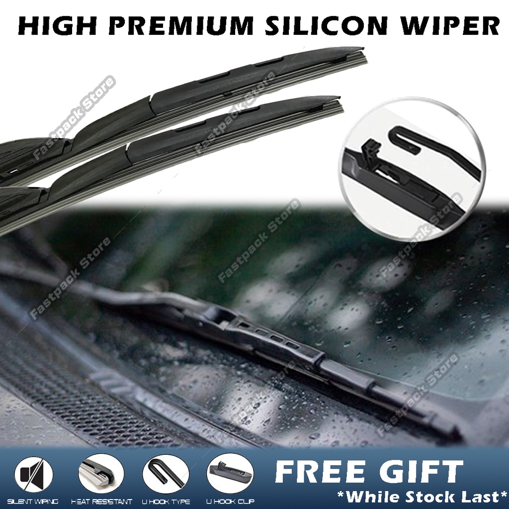 Pc High Premium Silicone Car Soft Wiper Windshield For Proton Perodua