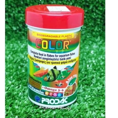 Prodac Color 20g Fish Food Complete Feed In Flakes For Aquarium