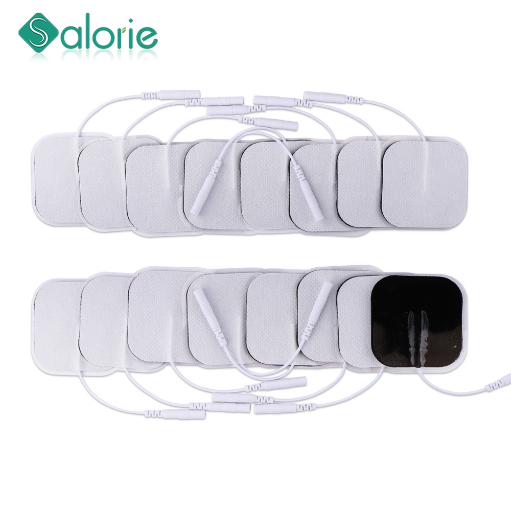 SALORIE 20pcs 4 4cm 5 5cm EMS Electrode Pads Nerve Muscle Stimulator