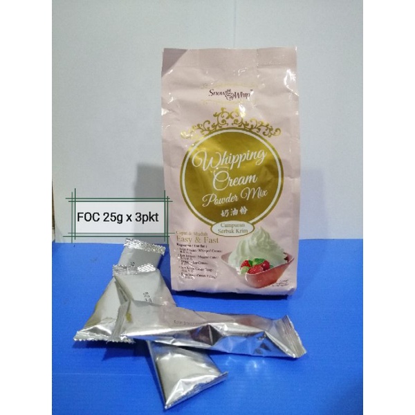 Snow Whip Whipping Cream Powder Mix G Foc G Shopee Malaysia